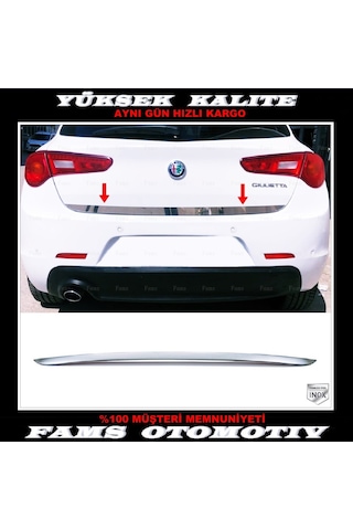Alfa Romeo Giulietta Paslanmaz Krom Bagaj Alt Çıta 2010 Üzeri