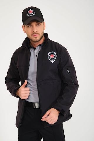 Yeni Tip Özel Güvenlik Softshell Mont Füme