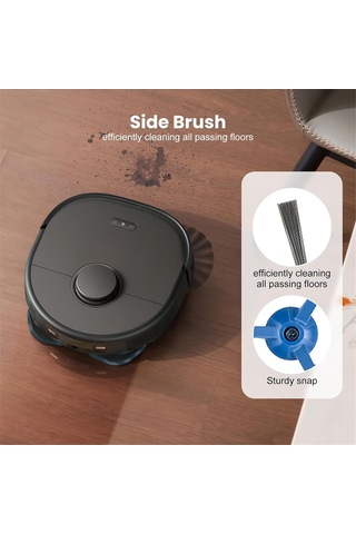 Leasetake Eufy X10 Pro Omni Elektrikli Süpürge İçin Yedek Parçalar Ana Yan Fırça Filtre Torbası Paspas Pedleri Elektrikli Süpürge Aksesuarları