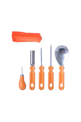 5 Adet Cadılar Bayramı Balkabağı Oyma Seti Profesyonel Paslanmaz Çelik Aletler Profesyonel Balkabağı Kesme Oyma Malzemeleri