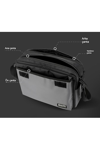 Erkekler İçin Şık Ve Konforlu Günlük Kullanım Omuz Çantası, Hafif Ve Pratik Crossbody Tasarım Siyah