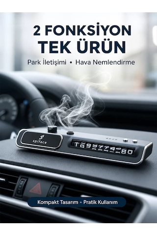 Hepsi Led Ekranlı Nemlendirici Araç Park İletişim Numarası Gösterici Yeni Nesil Najmaddin