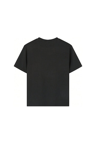 Uyguntarz Çocuk Kalp Baskılı Pamuklu Tshirt Siyah