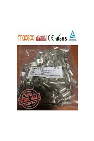 Maasco Skp Bakir Kablo Pabucu 25Mm M10 (100 Adet)