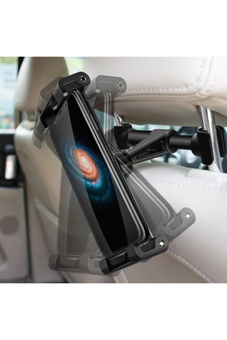 Oto Koltuk Arkası Telefon Tablet Tutucu Ayarlanabilir 360 Derece Dönebilen Pratik Stand 5324