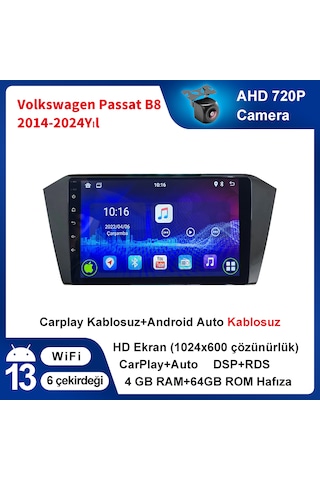 Volkswagen Passat B8 2014-2024 Yıl Multimedya 4-64 Gb Navigasyon