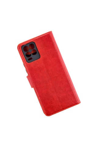 Realme 8 Pro Kılıf Trend S Plus Kapaklı Kılıf - Kırmızı