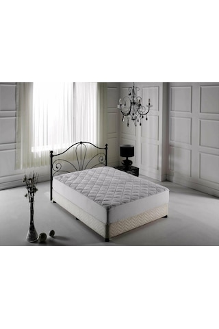 Doqu Home Comfyline Façalı Sıvı Geçirmez Alez Tek Kişilik Beyaz