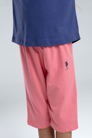 U.s. Polo Assn. Kız Çocuk Mavi Kapri Takım Us2068 Mavi