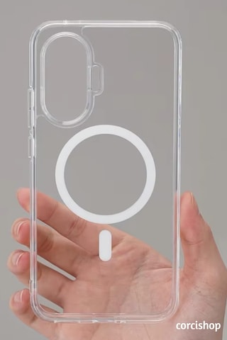 Poco F7 5g Uyumlu Kılıf Sararmaz Kamera Korumalı Magsafe Mika Sert Parlak Şeffaf Kapak Beyaz