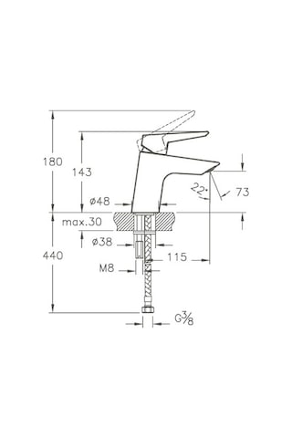 Artema Solid S A42440 Lavabo Bataryası