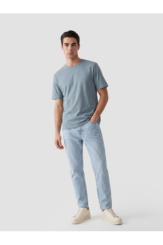 Lcwaıkıkı Classic Mavi Regular Fit Basic Erkek Dry Touch Tişört