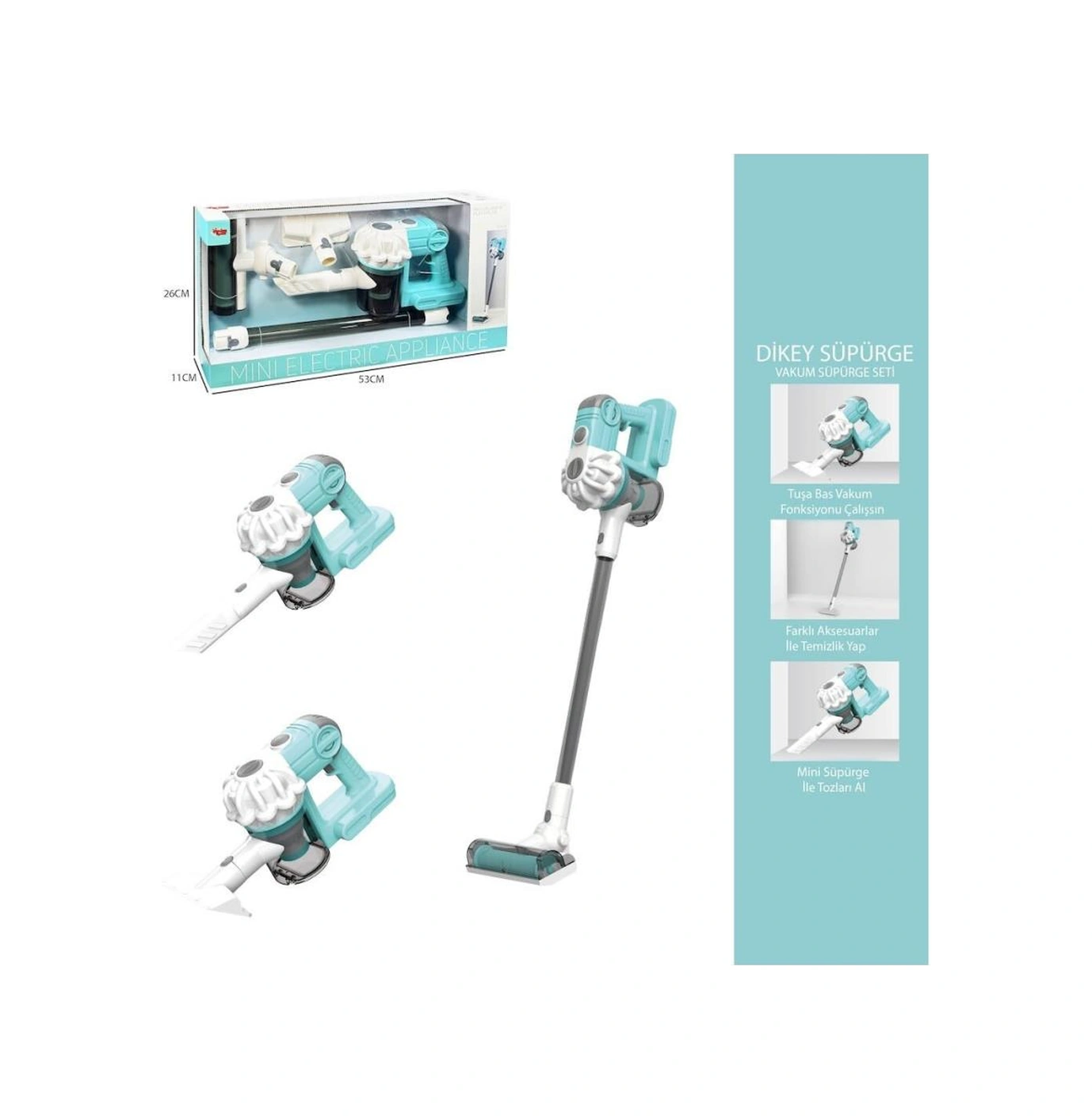 Ls8803q Dikey Elektrik Süpürgesi Ekranlı Kutu Yeşil-gri 3 İn1