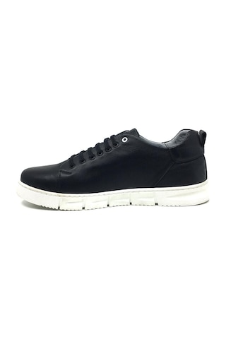 Luis Figo Hakiki Deri Ortopedik Erkek Rahat Günlük Büyük Numara Sneaker Ayakkabı 45-48 Siyah