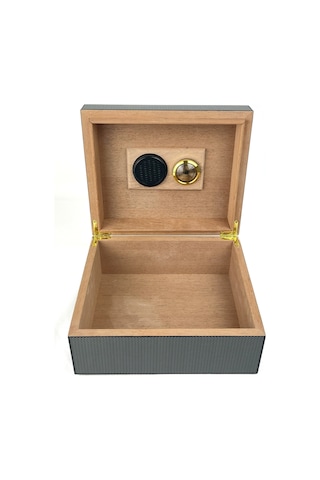 Humidor/puro Saklama Kutusu - Karbon Fiber Desen