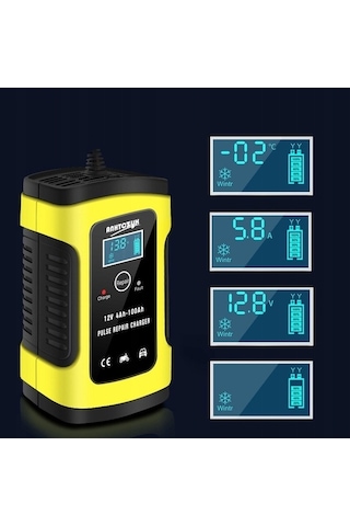 Novahub Trading Şarj Sarı Pil Motosiklet Cihazı Araba 6a 12v - We