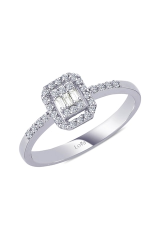 Lova 0,20 Karat Baget Pırlanta Yüzük - 1020316
