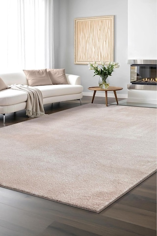 Peluş Post Shaggy Çocuk Odası Oturma Odası Salon Mutfak Halısı,yıkanabilir Kilim,antrasit Bej Bej