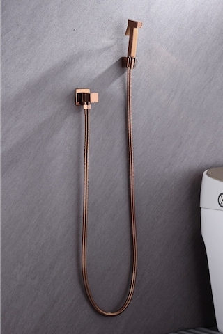 İsaoğlu Yapı Bakır Taharat Musluğu Seti Bronz Taharetmatik Takımi Tazzik Ayarlı Komple Set Bakır