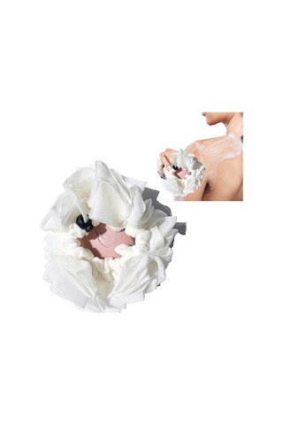 Banyo Mesh Pouf Duş Topu Tüm Aile Üyeleri İçin Yumuşak Kabarık Sürtünme Havlu Topları