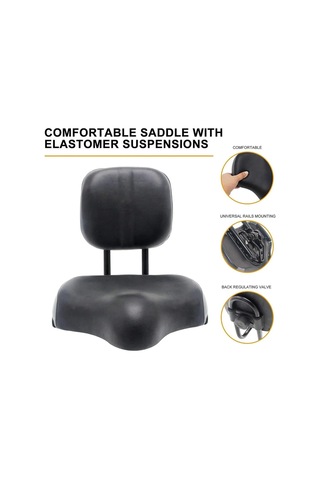 Arkalıklı Bisiklet Sele Koltuğu Sırt Desteği İle Bisiklet Üç Tekerlekli Bisiklet Selesi Ayarlamalı