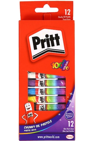 2 Adet Pritt 12'li Pastel Boya Diğer