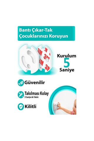 Priz Çocuk/bebek Koruma Kapağı Kaliteli