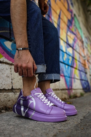 Ch254 - Cbt Pittura Erkek Ayakkabı 490 Mor/ Koyu Mor V Çok Renkli