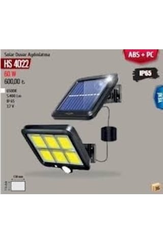 60w 3.7v Solar Led Projektör