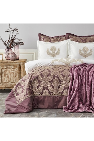 Karaca Home Helena Mürdüm 10 Parça Çeyiz Seti Mürdüm