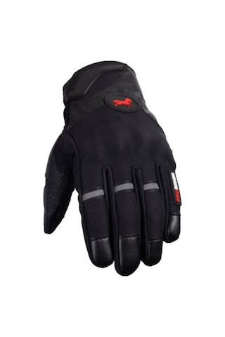 Motosiklet Eldiveni Soft Tpu Koruma Softjel Kumaş Telefon Dokunmatikli Motor Eldiven Siyah