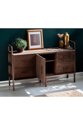 Woodesk Tesoro, Ahşap, Dolap Ve Konsol, 140x90, Ceviz Renk