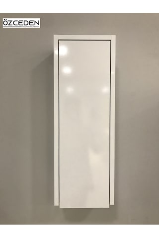 Çok Amaçlı Banyo Mutfak Dolabı 70Cm Mdf Parlak Beyaz