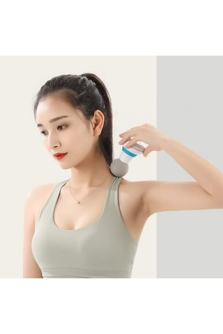 Sihirli Titreşimli Güçlü El Masaj Aleti Beyaz Çok Renkli