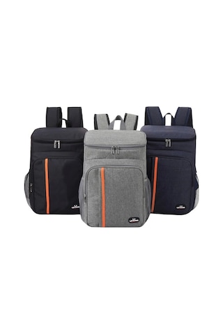 Dancemonkey Geçirmez Termal Sırt Çantası - Piknik, Kamp İçin Çok Amaçlı Soğutucu Lacivert Lacivert