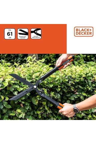 Black&decker Bxgtto7031 Çit Budama Makası 24 İnç Dişli Bıçaklı
