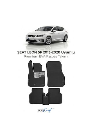 OtoCraft Seat Leon 5f 2013-2020 Araca Özel 3d Havuzlu Eva Paspas Tam Set 5 Parça