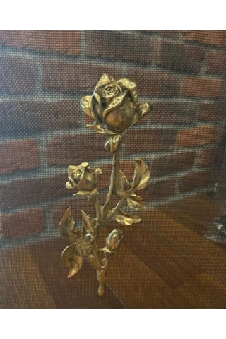 Gül Desenli Şömine Siperlik . Şömine Aksesuarları