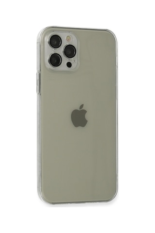 Apple iPhone Uyumlu 12 Pro Kılıf Fly Lens Silikon - Şeffaf