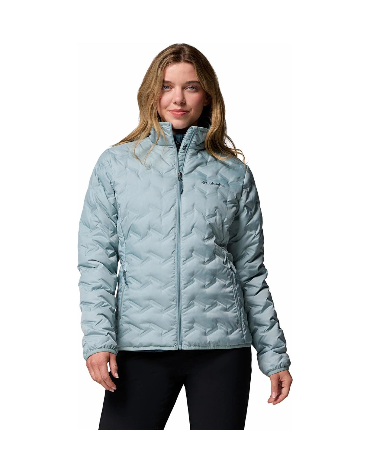 Columbia Wk5173 Delta Ridge Iı Down Jacket Kadın Mont-30853 Mavi