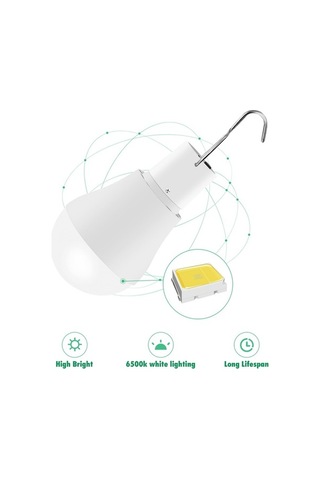 Besthome1 Gece Işıkı Güneş Enerjili Led Top Lampe - Çadır/açık Hava/acil Işık, Usb Şarjlı, Yerli