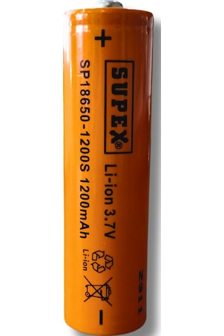Sp-18650-1200 3.7v 1200mah Li-ion Pil Başlıklı
