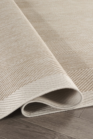 Sisalux 3085 Bej Krem Sisal Dokuma Jüt Kilim Hav Toz Vermez Halı Salon Mutfak Oturma Odası Halısı Bej - Krem