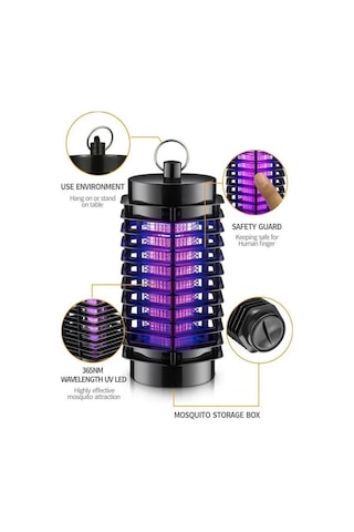 Zhltools Uv Tuzaklı Sinek Öldürücü Elektrikli Sivrisinek Yakalayıcı Sinek Işık Tuzağı Alan Etkili