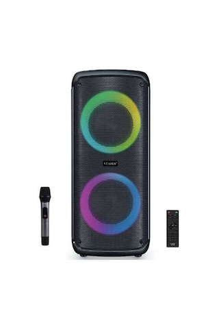 Leader LP-6040 6.5 incx2 RGB Taşınabilir Ses Sistemi
