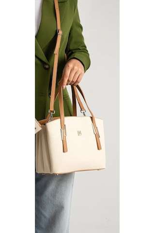 Just Polo Kadın Orijinal Just Polo 5 Bölmeli Şık El Ve Omuz Çantası Shoulder Bag 26 X 24 Krem - Camel