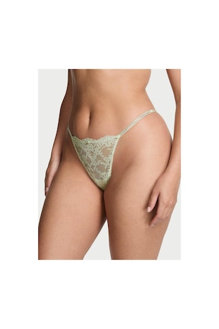 Victoria's Secret Twinkle Silver Dantelli V-string Külot Fildişi