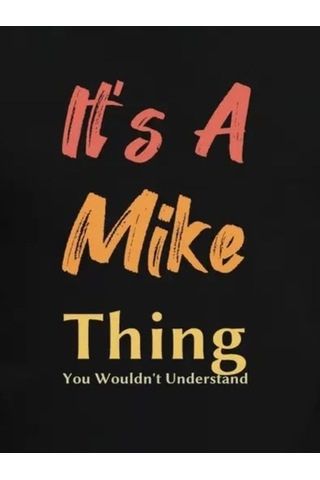 Zennamoda Erkek It Is A Mike Thing Baskılı Erkek T-shirt Siyah