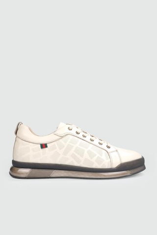 Pepita 6583 İtal Fashion Erkek Deri Sneakers Ayakkabı Beyaz