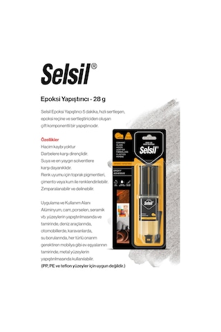 Selsil Şırınga Epoksi Yapıştırıcı Şeffaf - 28 G